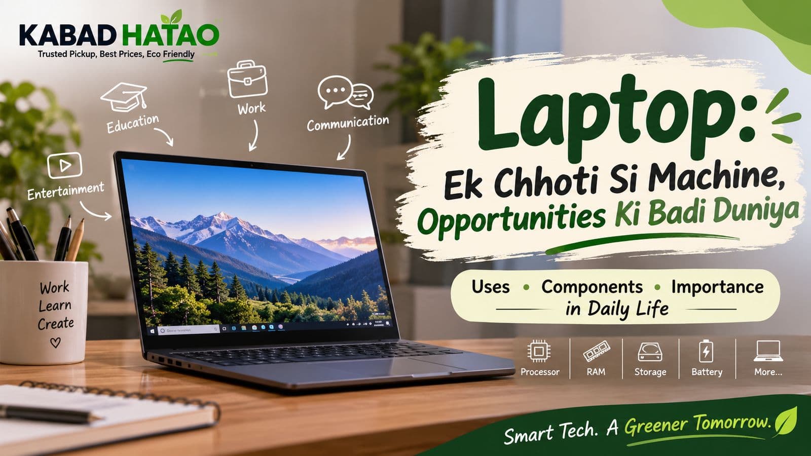 Laptop: Ek Chhoti Si Machine, Opportunities Ki Badi Duniya  - One device, countless possibilities!