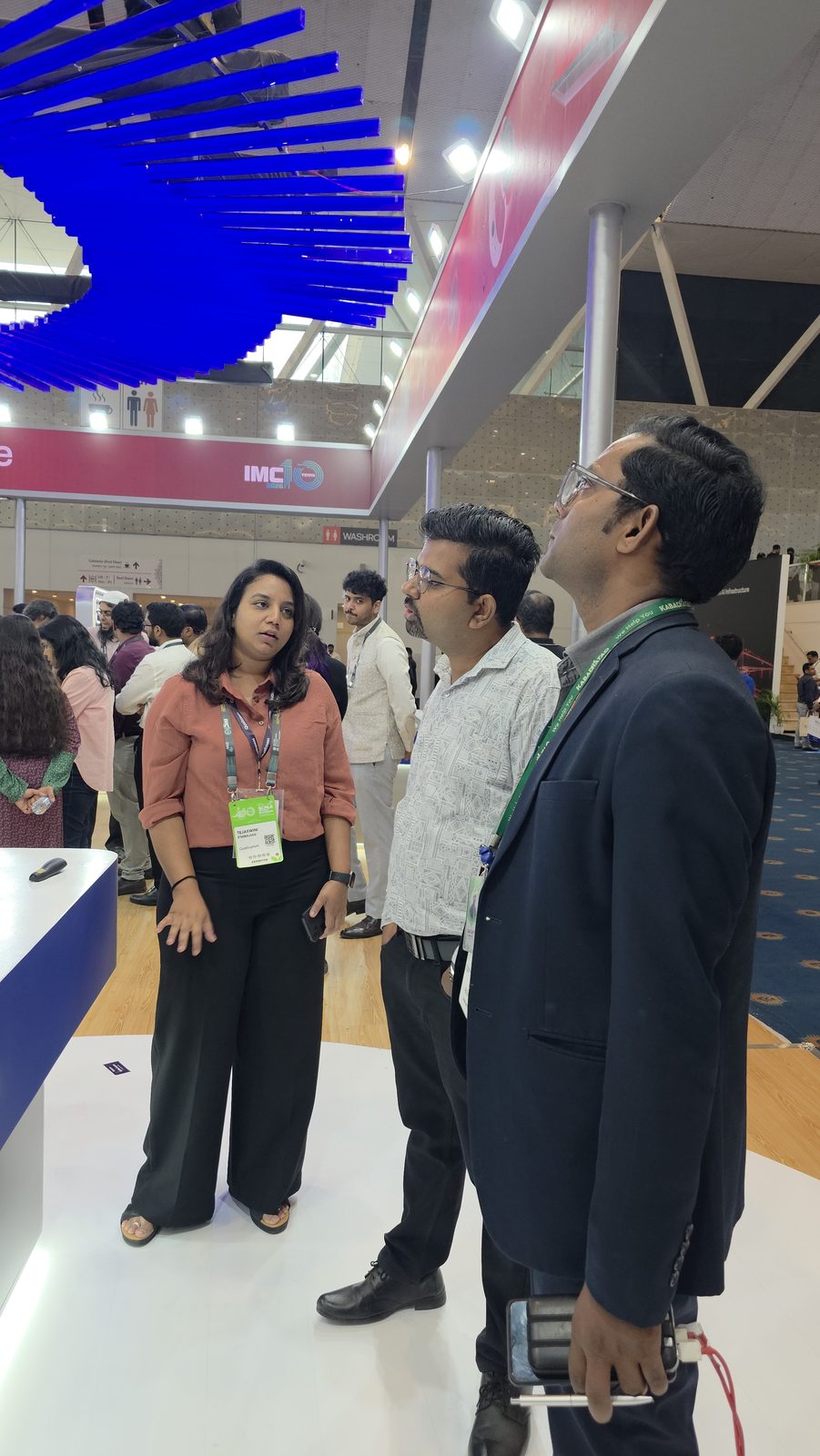The team on the hall floor during day 3.