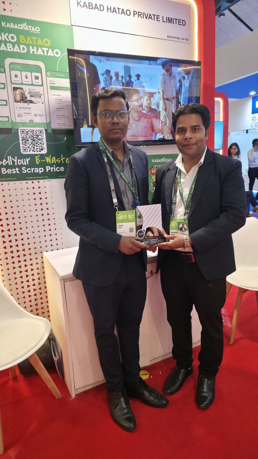 The Kabad Hatao team at booth AI-155.